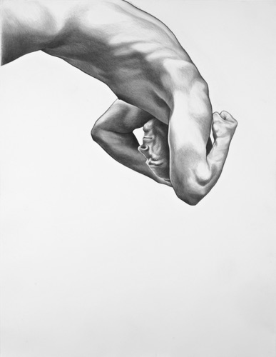 Falling Man
graphite/Coventry Rag paper    
50” x 39” framed
© 1992